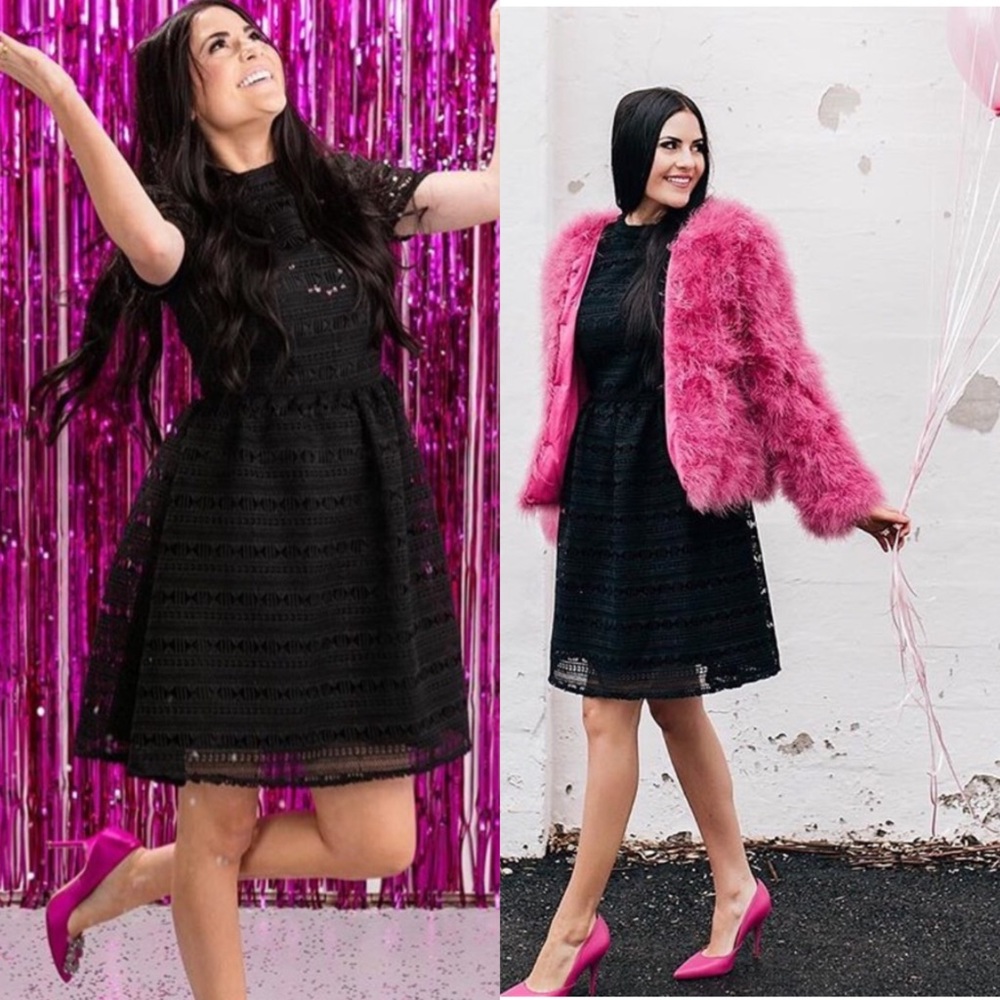 Rachel Parcell Anglaise Embroidered Overlay Dress